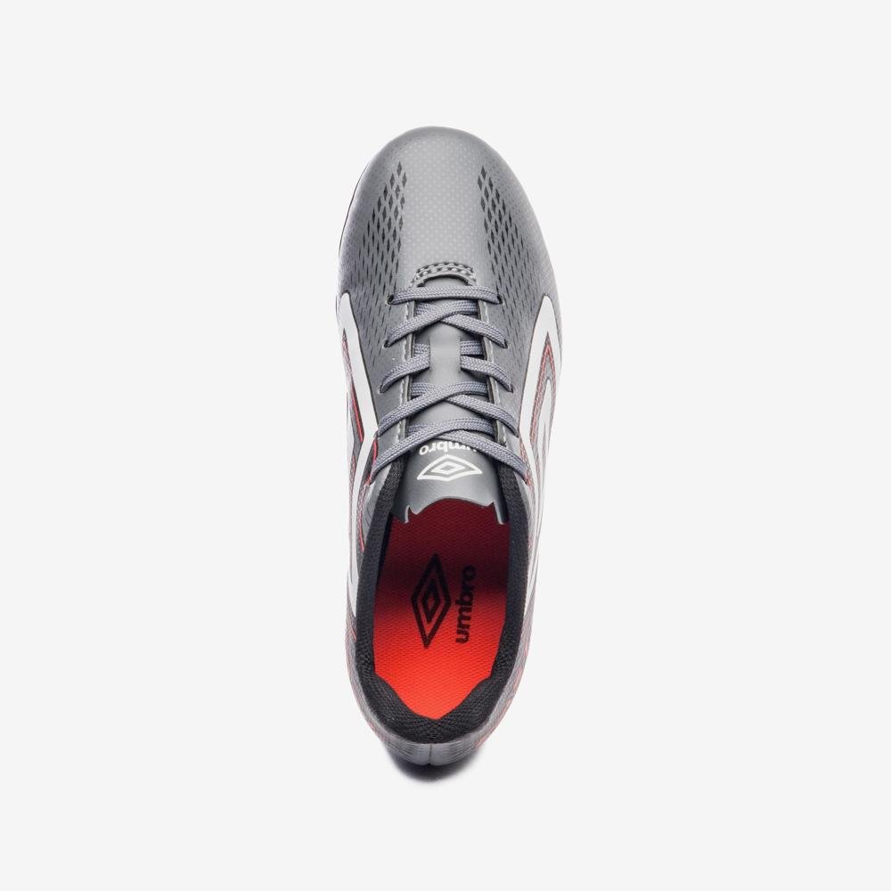 Chuteira Campo Umbro Fast II Jr Cinza 4