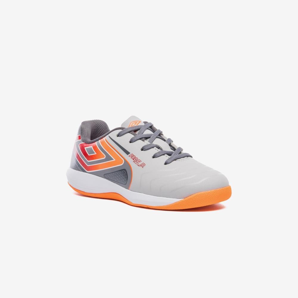 Chuteira Futsal Umbro Pro 5 Jr Cinza 3