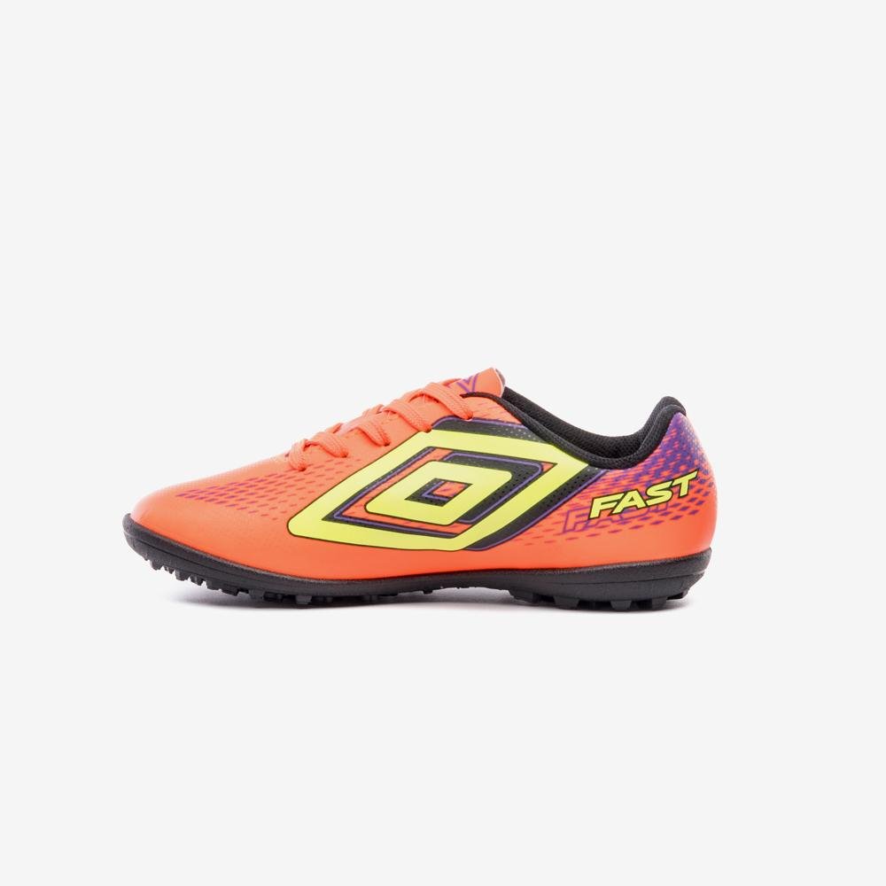Chuteira Society Umbro Fast II Jr Laranja 2