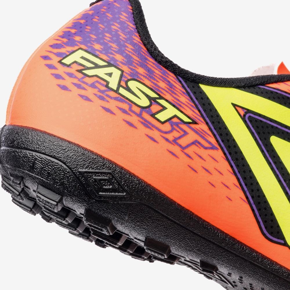 Chuteira Society Umbro Fast II Jr Laranja 7