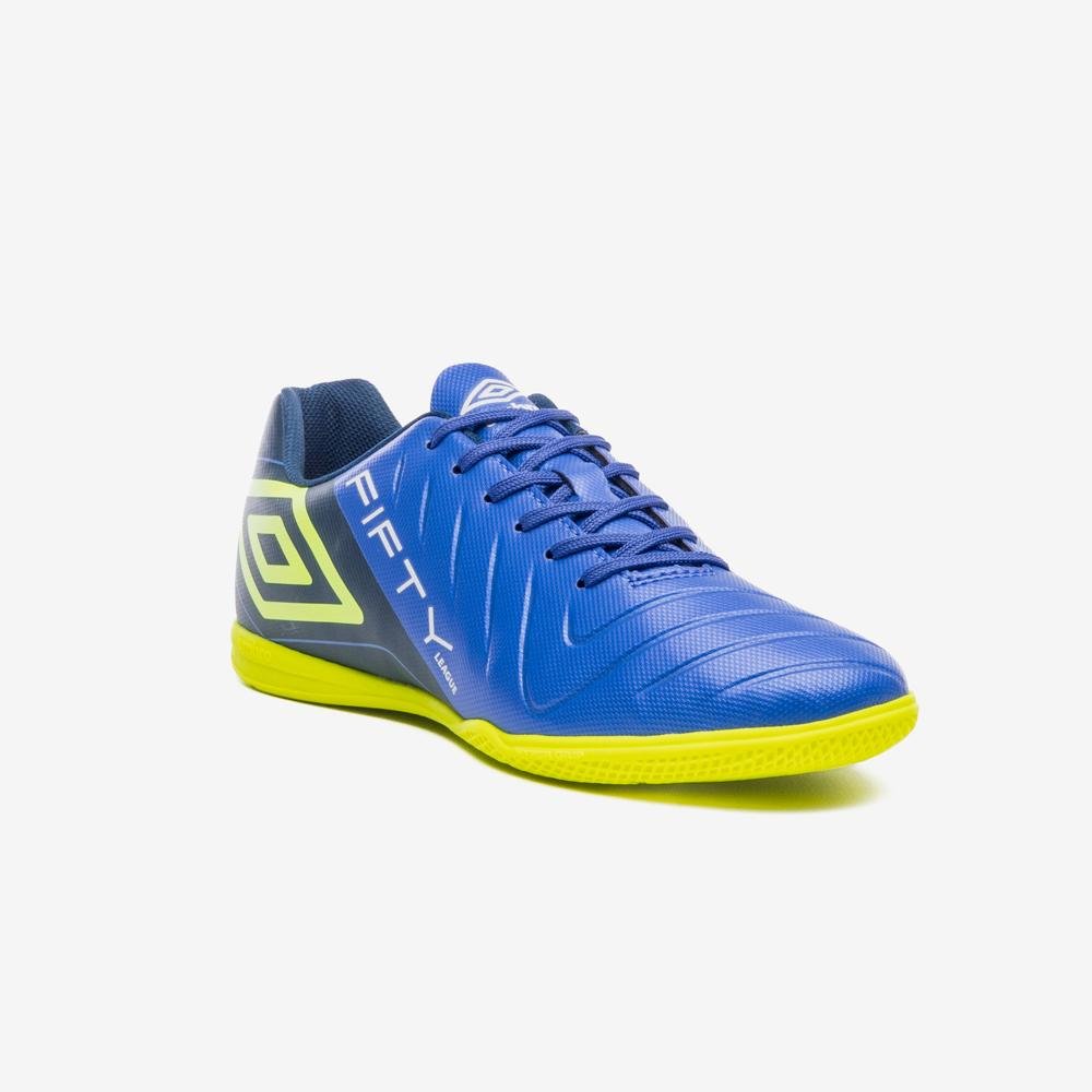 Chuteira Futsal Umbro Fifty Vi League Azul 3