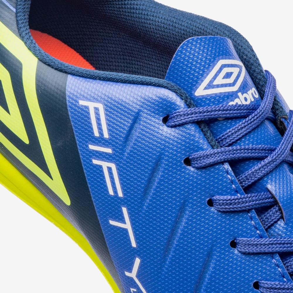 Chuteira Futsal Umbro Fifty Vi League Azul 8