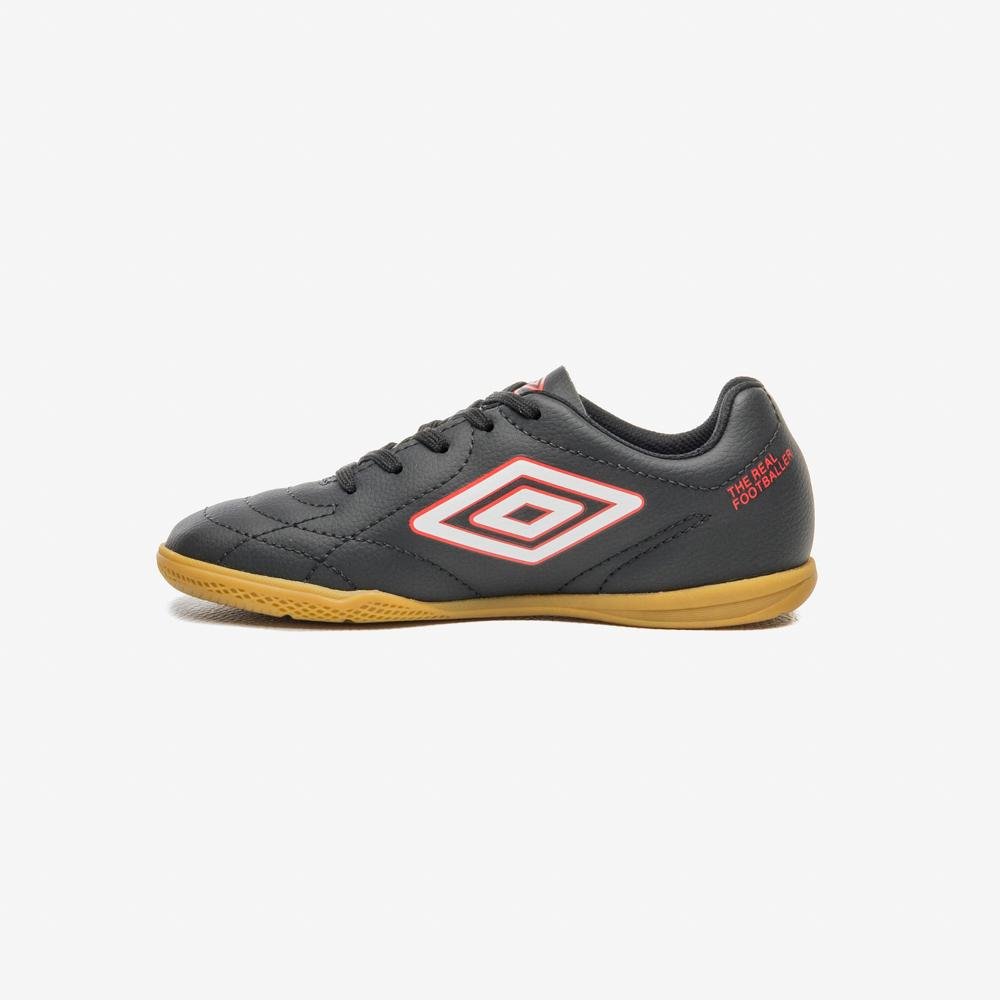 Chuteira Futsal Umbro Class Footballer Jr Cinza 2
