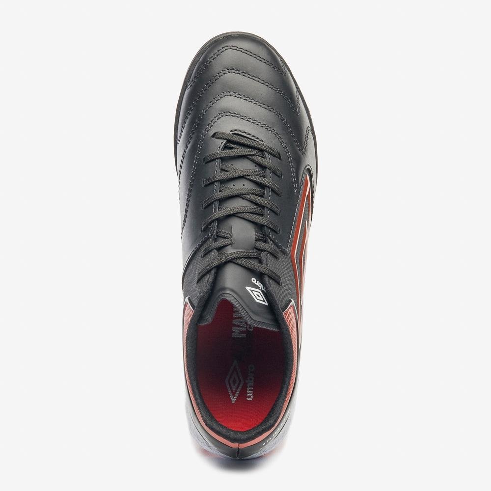 Chuteira Society Umbro Adamant Master Class Premier Cinza/Laranja 4