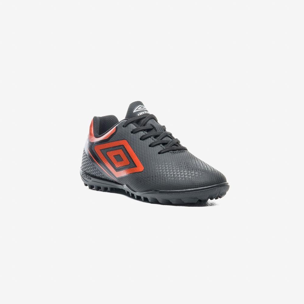 Chuteira Society Umbro Adamant Top Speed Jr Cinza/Laranja 3