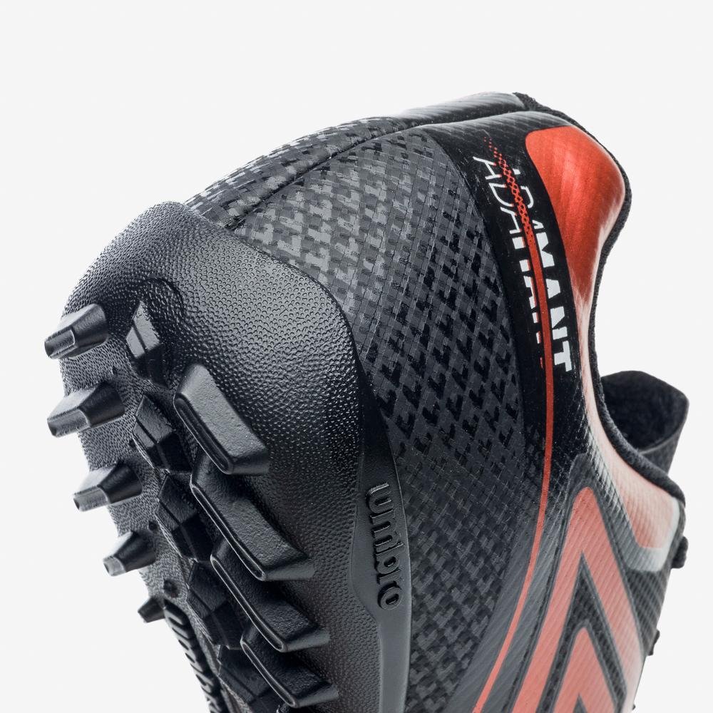 Chuteira Society Umbro Adamant Top Speed Jr Cinza/Laranja 7
