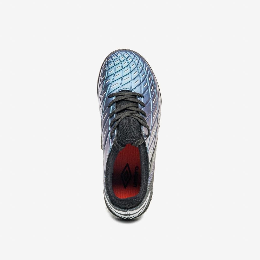 Chuteira Society Umbro Domain Jr Azul/Preto 4
