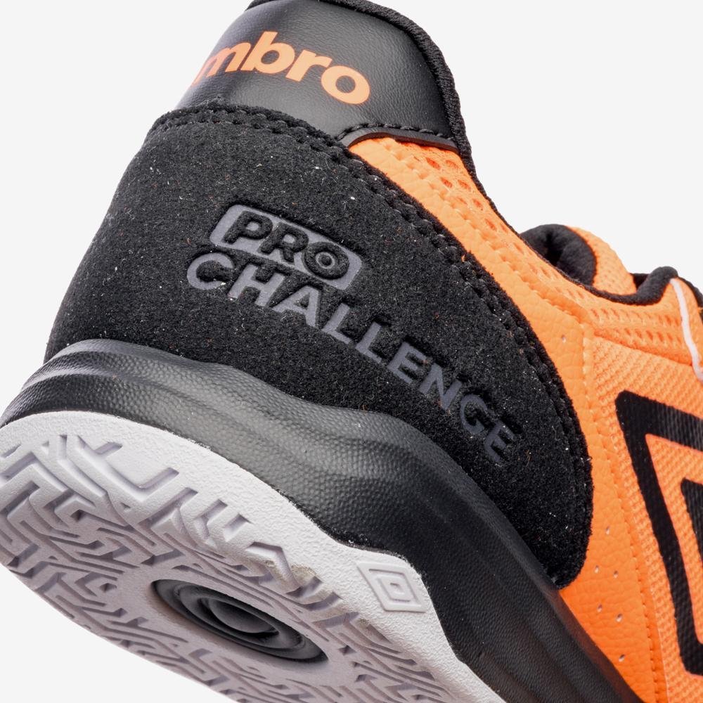 Chuteira Futsal Umbro Pro Challenge Uptake Laranja/Preto 7