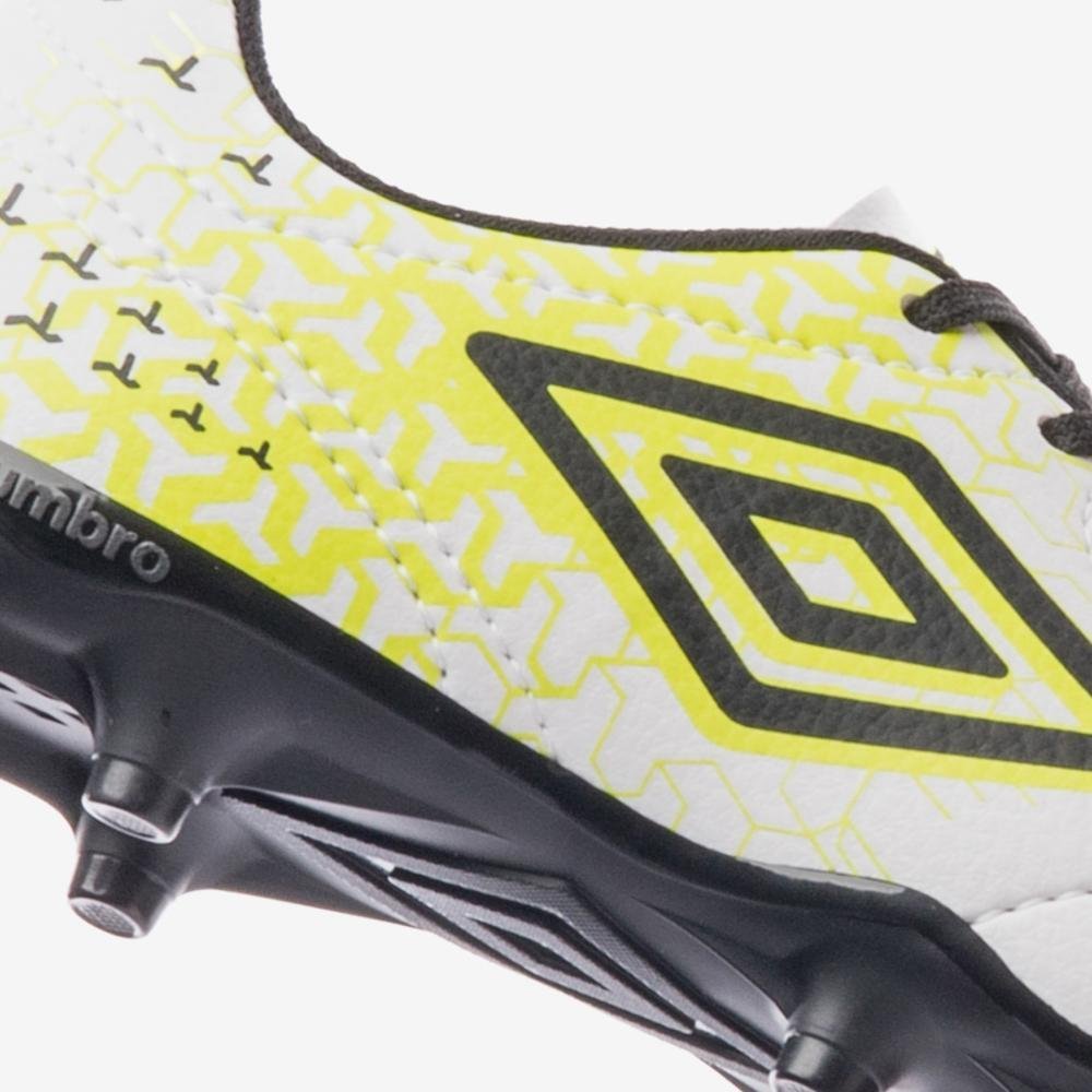 Chuteira Campo Umbro Class Neo Jr Cinza/Preto/Amarelo 7