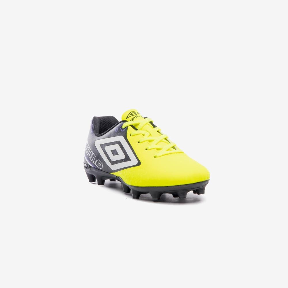 Chuteira Campo Umbro Techno II Jr Preto/Amarelo 3