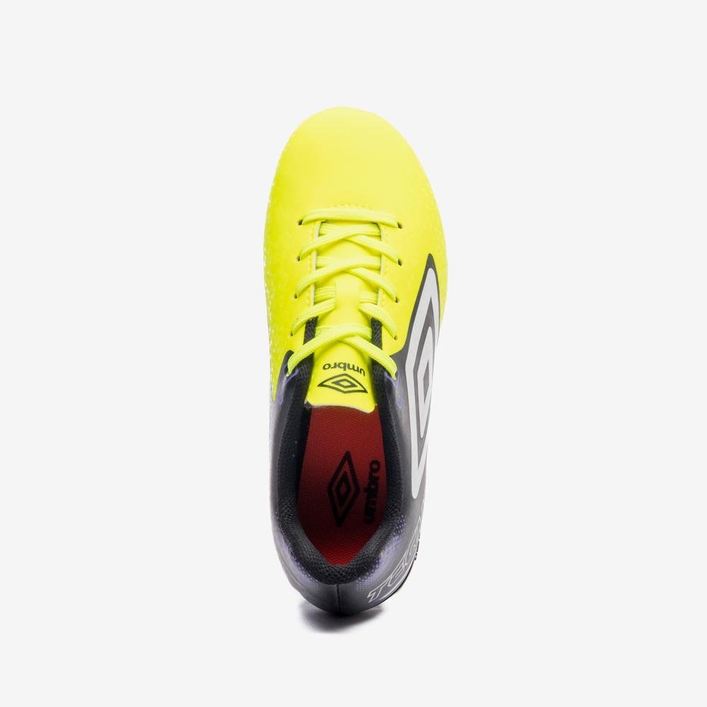 Chuteira Campo Umbro Techno II Jr Preto/Amarelo 4