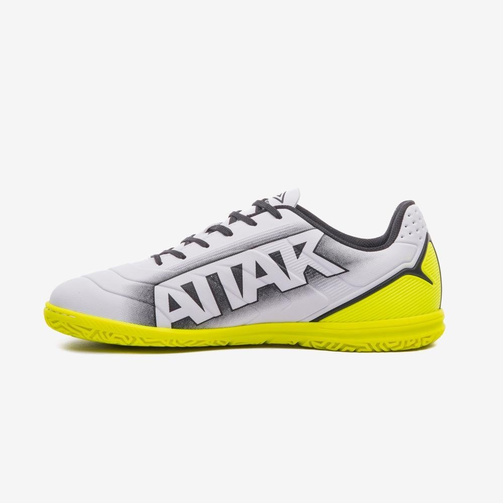 Chuteira Futsal Umbro Attak Iii Cinza/Laranja/Amarelo 2