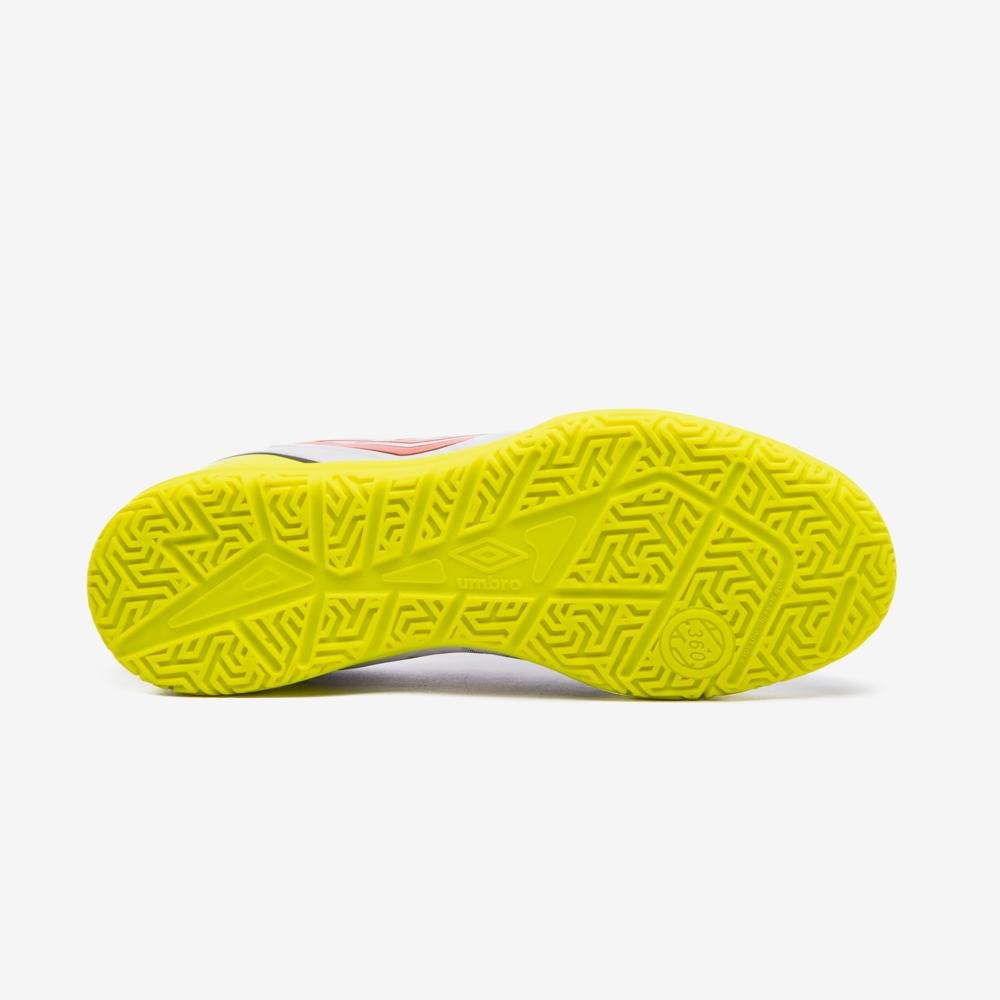 Chuteira Futsal Umbro Attak Iii Cinza/Laranja/Amarelo 5