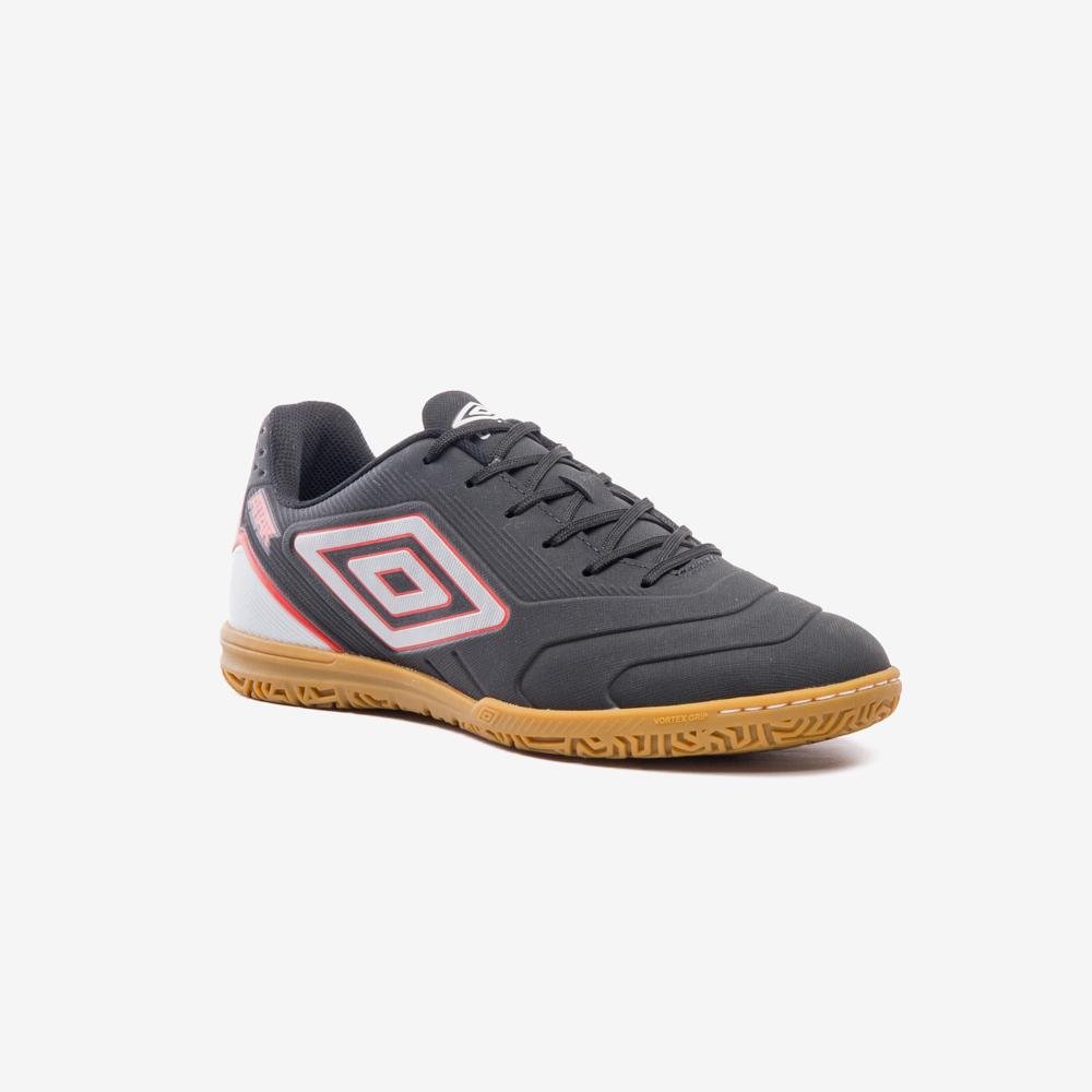 Chuteira Futsal Umbro Attak Iii Preto/Branco/Vermelho 3