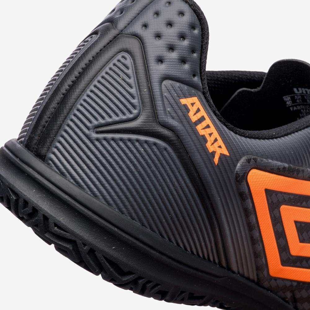 Chuteira Futsal Umbro Attak Iii Cinza/Laranja 7