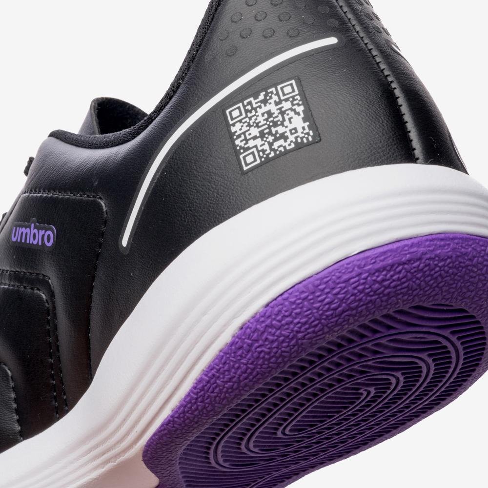 Chuteira Futsal Umbro Br Futsal Jr Preto/Roxo 8