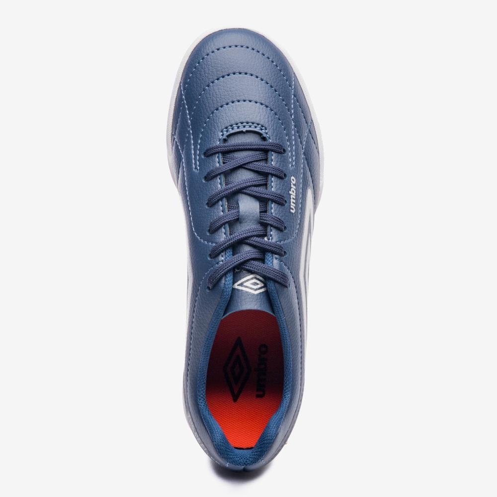 Chuteira Futsal Umbro Class Footballer Azul/Branco 4