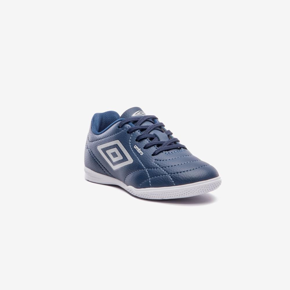 Chuteira Futsal Umbro Class Footballer Jr Azul/Branco 3