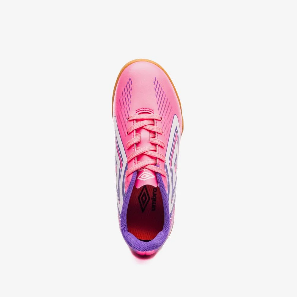 Chuteira Futsal Umbro Fast II Jr Rosa/Roxo 4