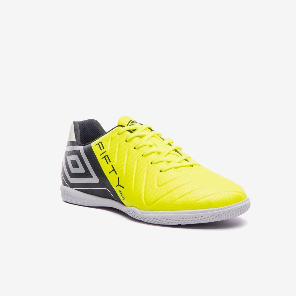 Chuteira Futsal Umbro Fifty Vi League Amarelo/Preto/Cinza 3