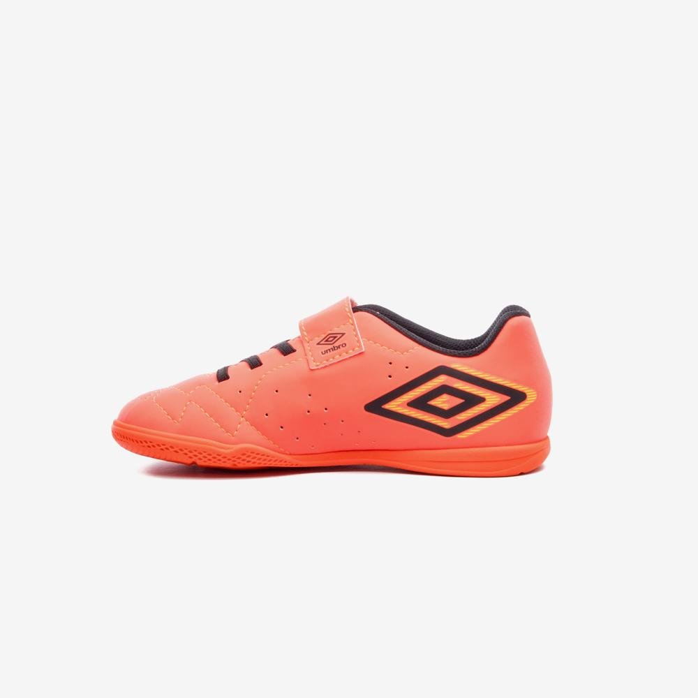 Chuteira Futsal Umbro Neo Striker Kids Laranja/Preto 2