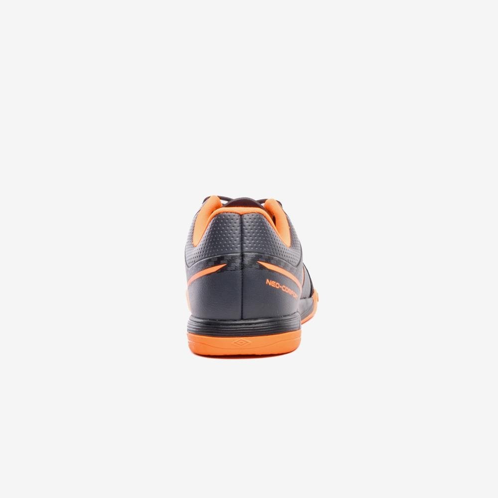 Chuteira Futsal Umbro Neo-Comfort Preto/Cinza/Laranja 6