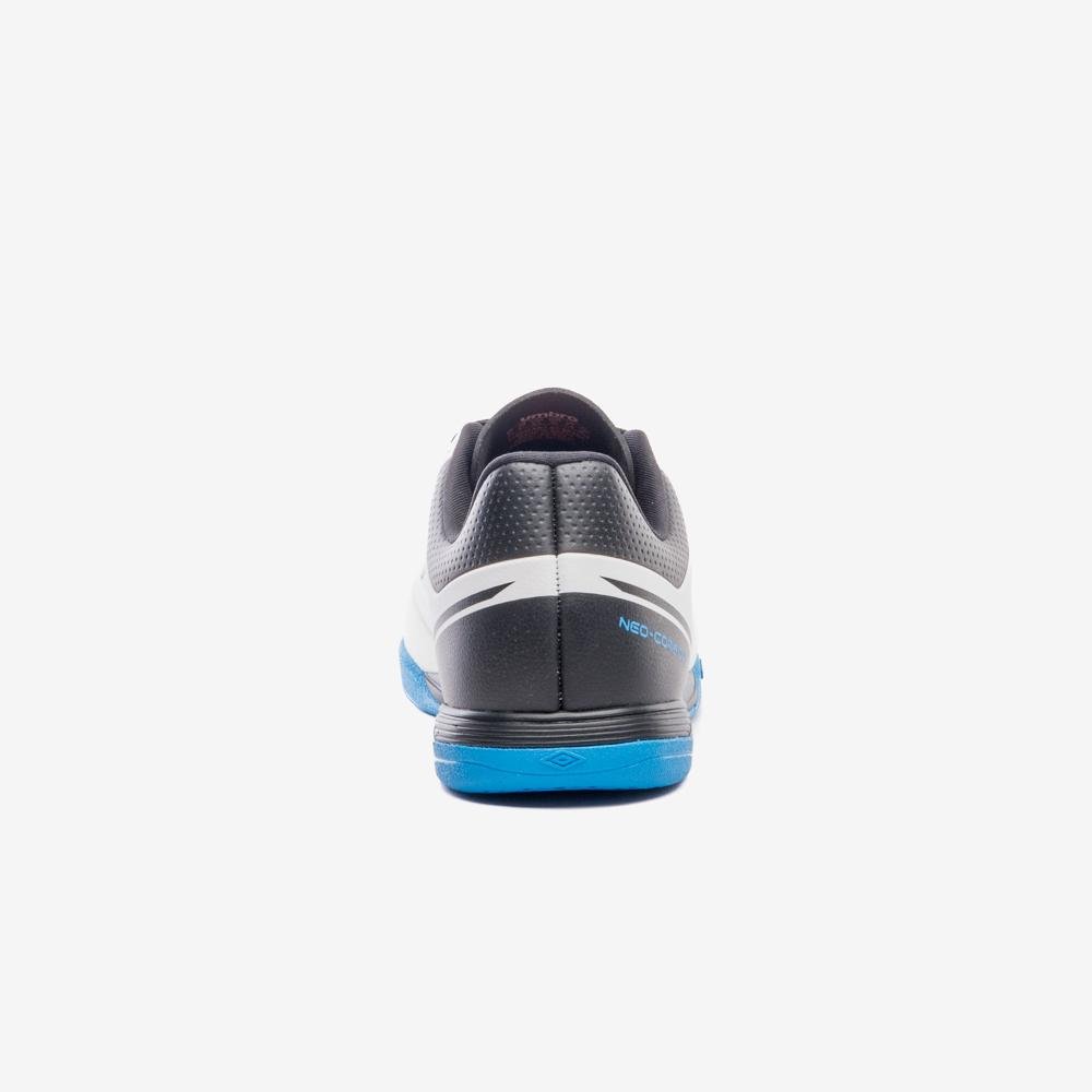 Chuteira Futsal Umbro Neo-Comfort Branco/Preto/Azul 6