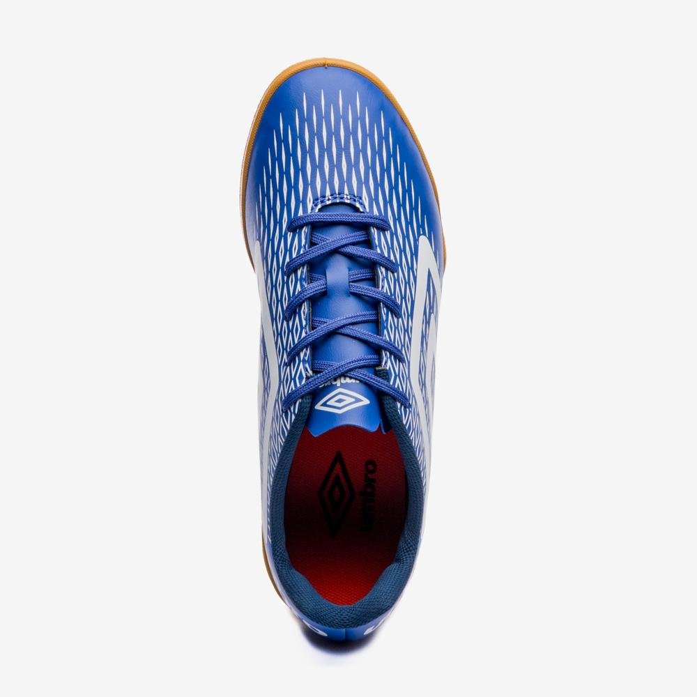 Chuteira Futsal Umbro X-Diamond Azul/Branco 4