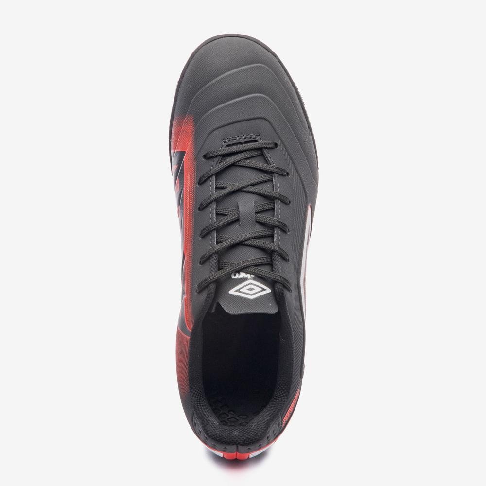 Chuteira Society Umbro Attak Iii Preto/Branco/Vermelho 4