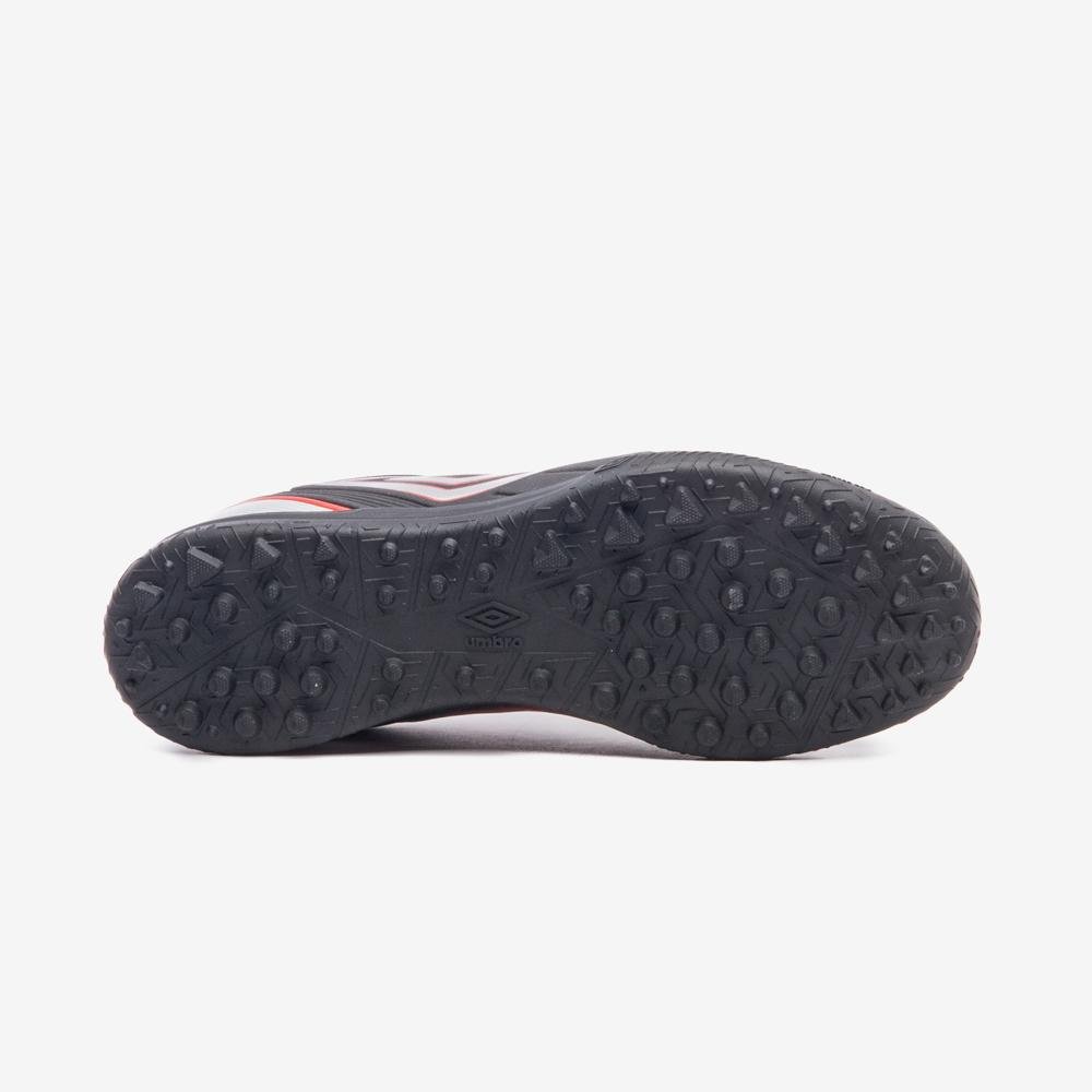 Chuteira Society Umbro Attak Iii Preto/Branco/Vermelho 5