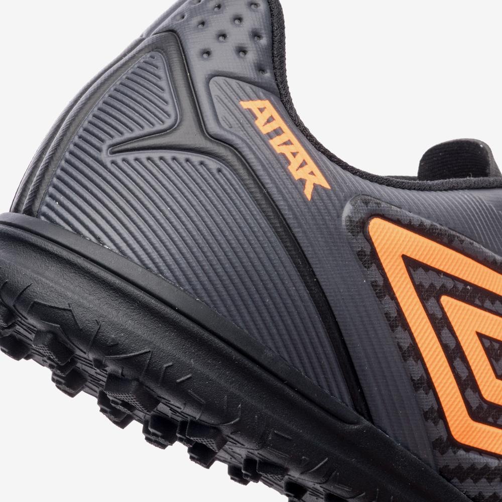 Chuteira Society Umbro Attak Iii Cinza/Laranja 7