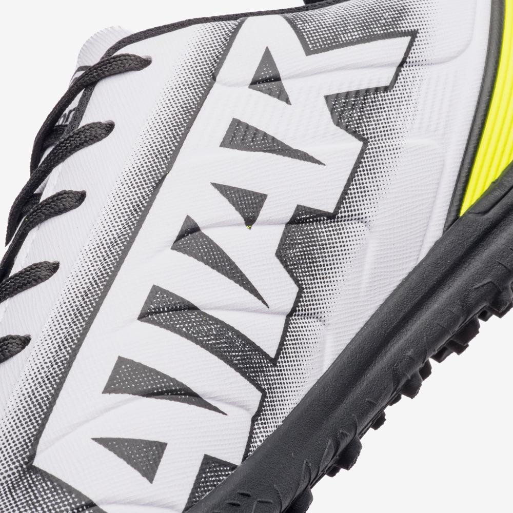 Chuteira Society Umbro Attak Iii Branco/Laranja/Amarelo 8