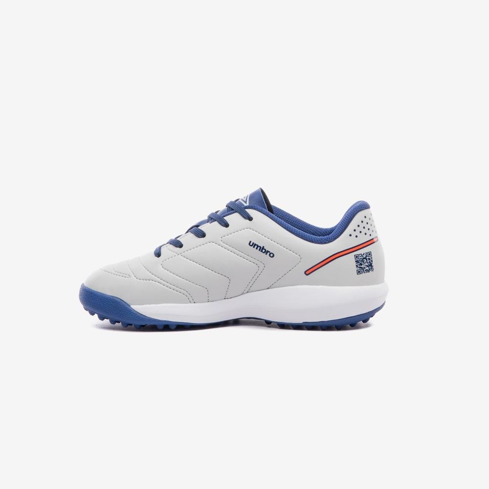 Chuteira Society Umbro Br Futsal Jr Cinza/Azul 2