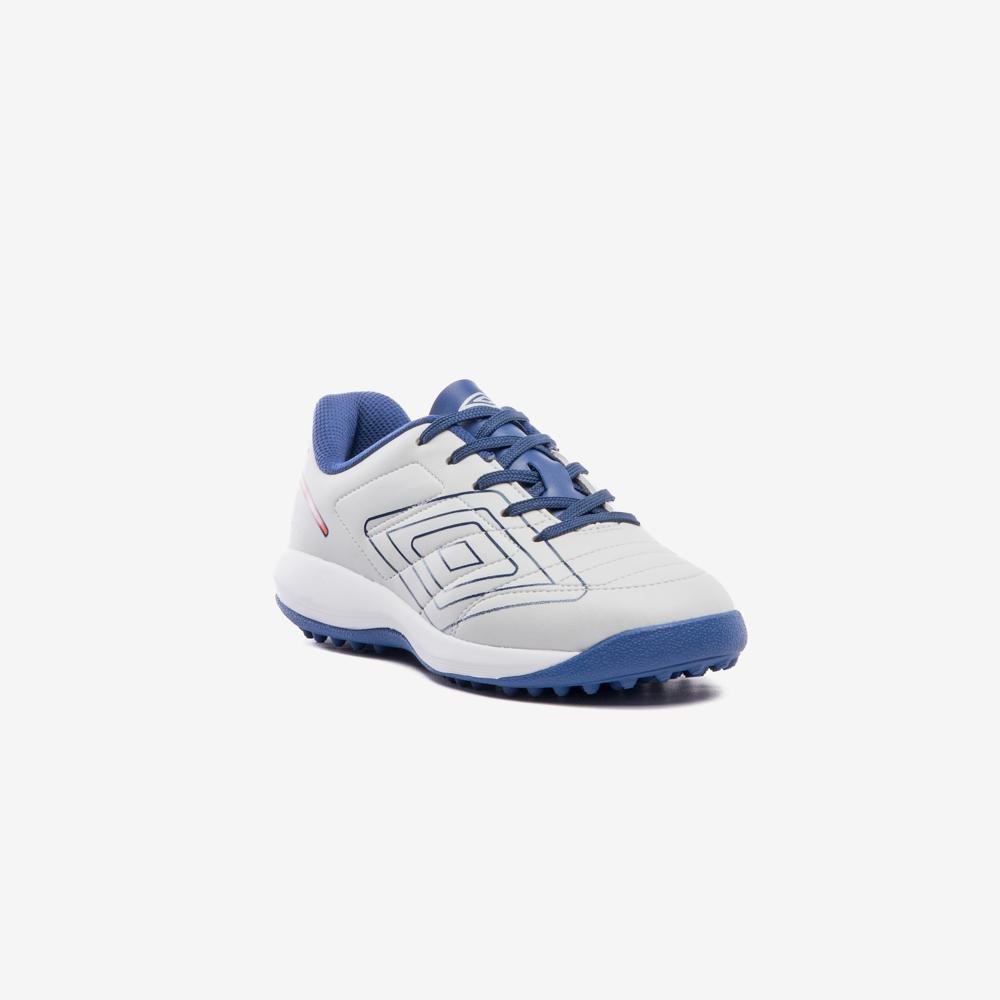Chuteira Society Umbro Br Futsal Jr Cinza/Azul 3