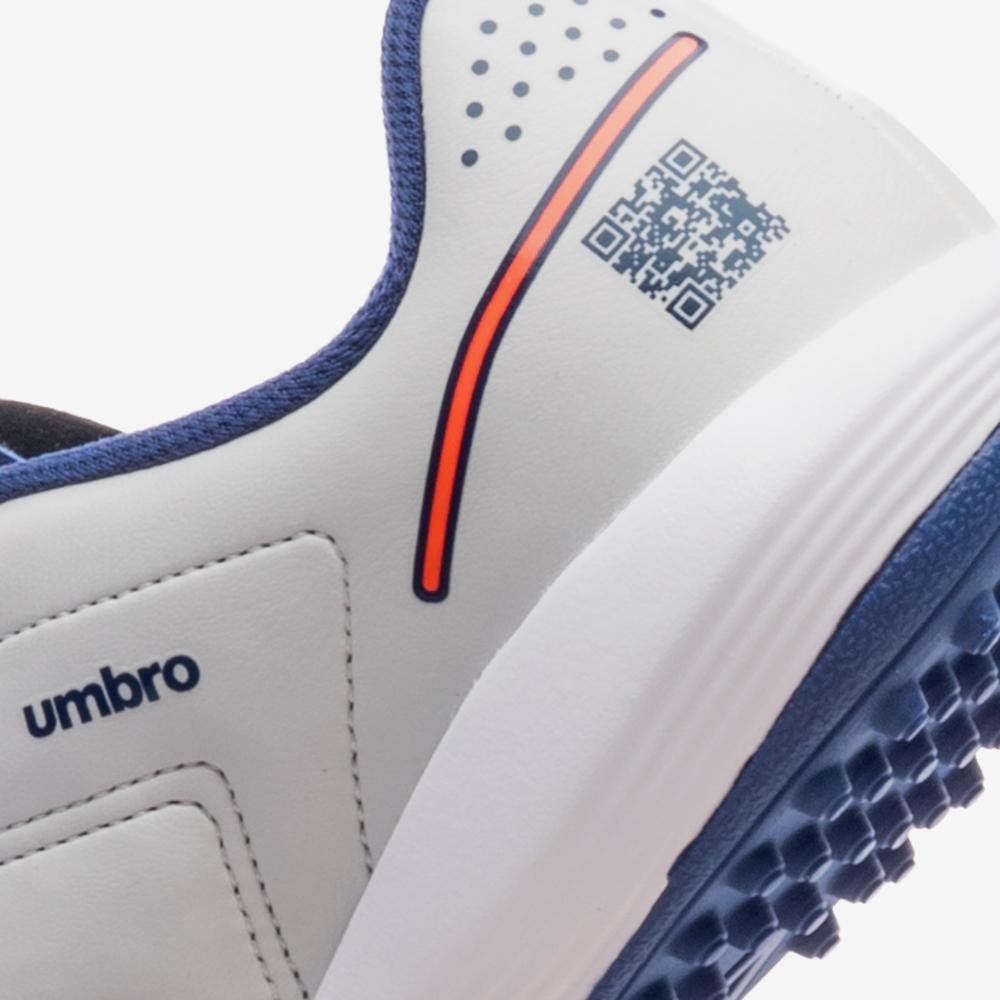 Chuteira Society Umbro Br Futsal Jr Cinza/Azul 8
