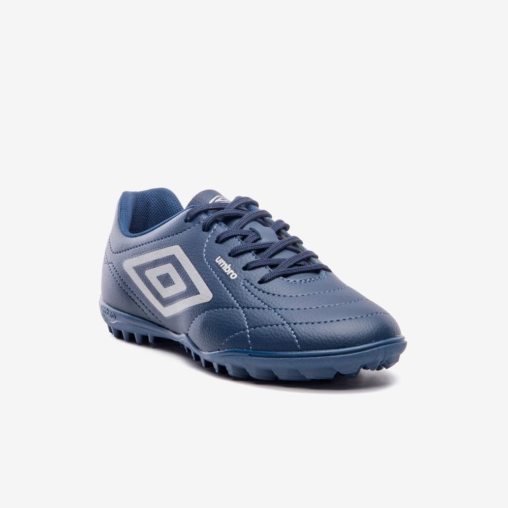 Chuteira Society Umbro Class Footballer Azul/Branco 3
