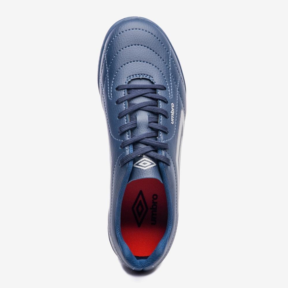 Chuteira Society Umbro Class Footballer Azul/Branco 4