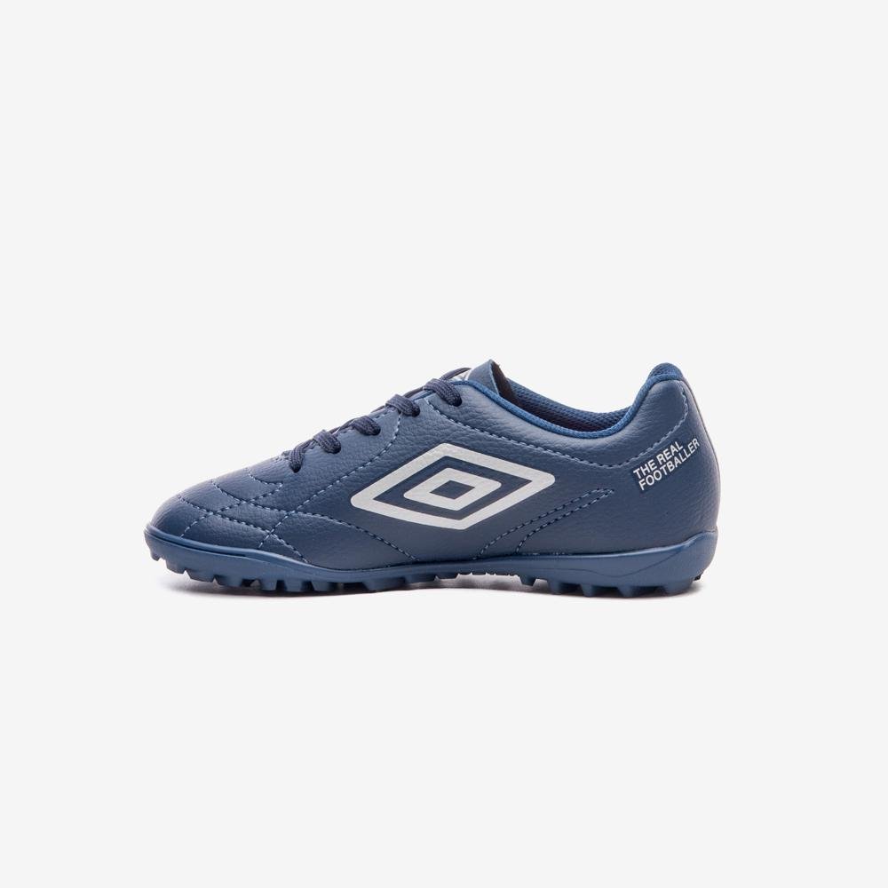 Chuteira Society Umbro Class Footballer Jr Azul/Branco 2