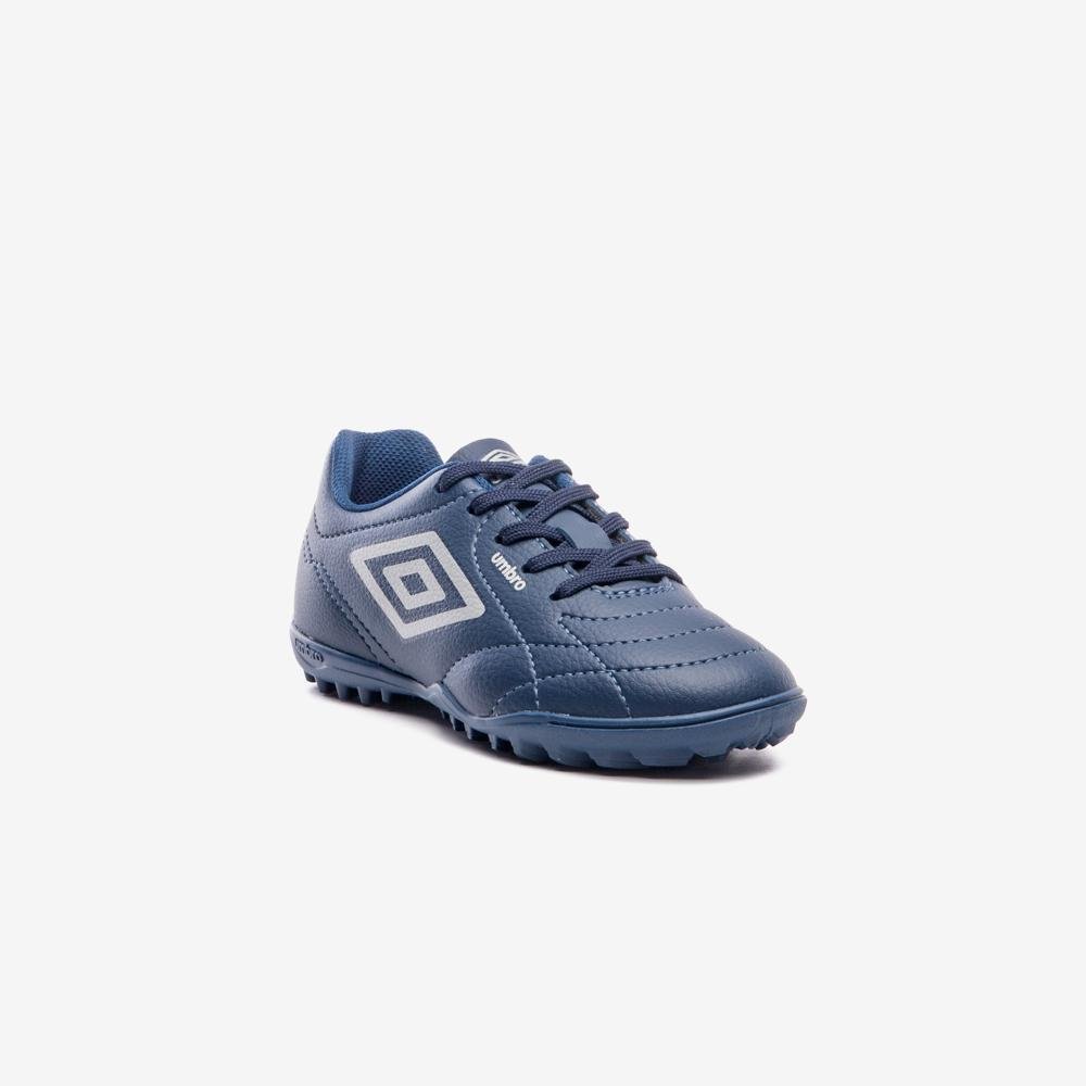 Chuteira Society Umbro Class Footballer Jr Azul/Branco 3