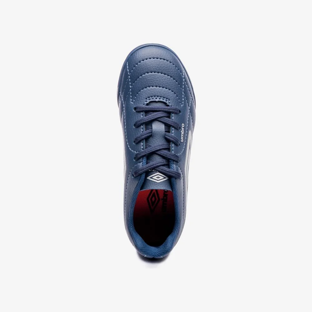 Chuteira Society Umbro Class Footballer Jr Azul/Branco 4