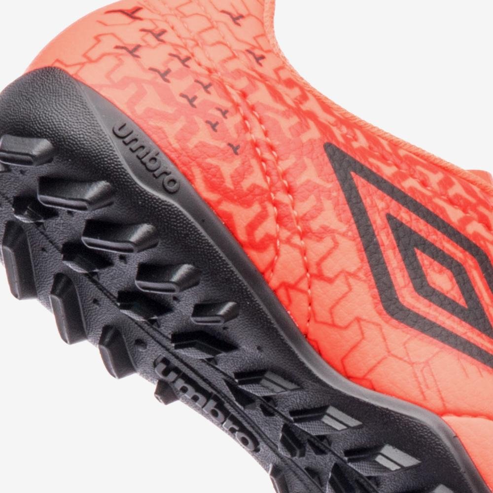 Chuteira Society Umbro Class Neo Jr Laranja/Preto 7
