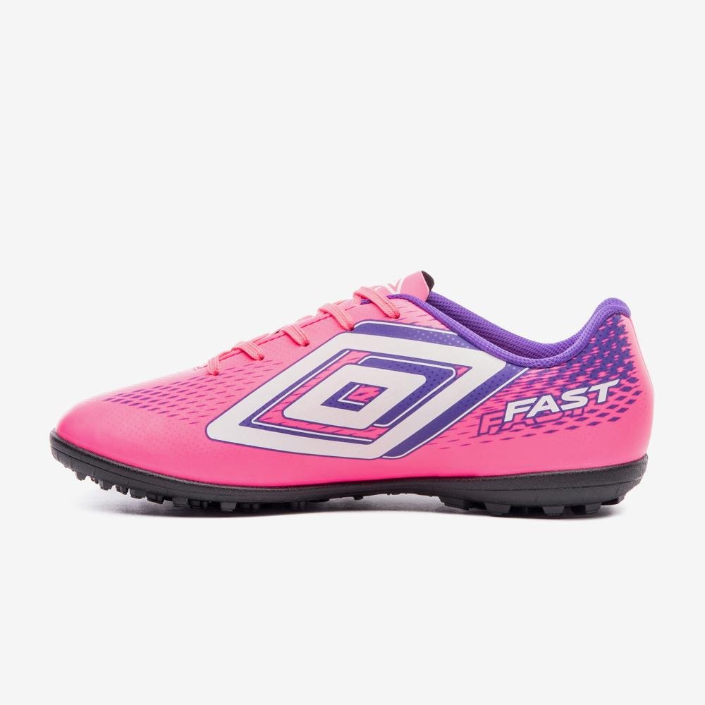 Chuteira Society Umbro Fast Ii Rosa/Roxo 2