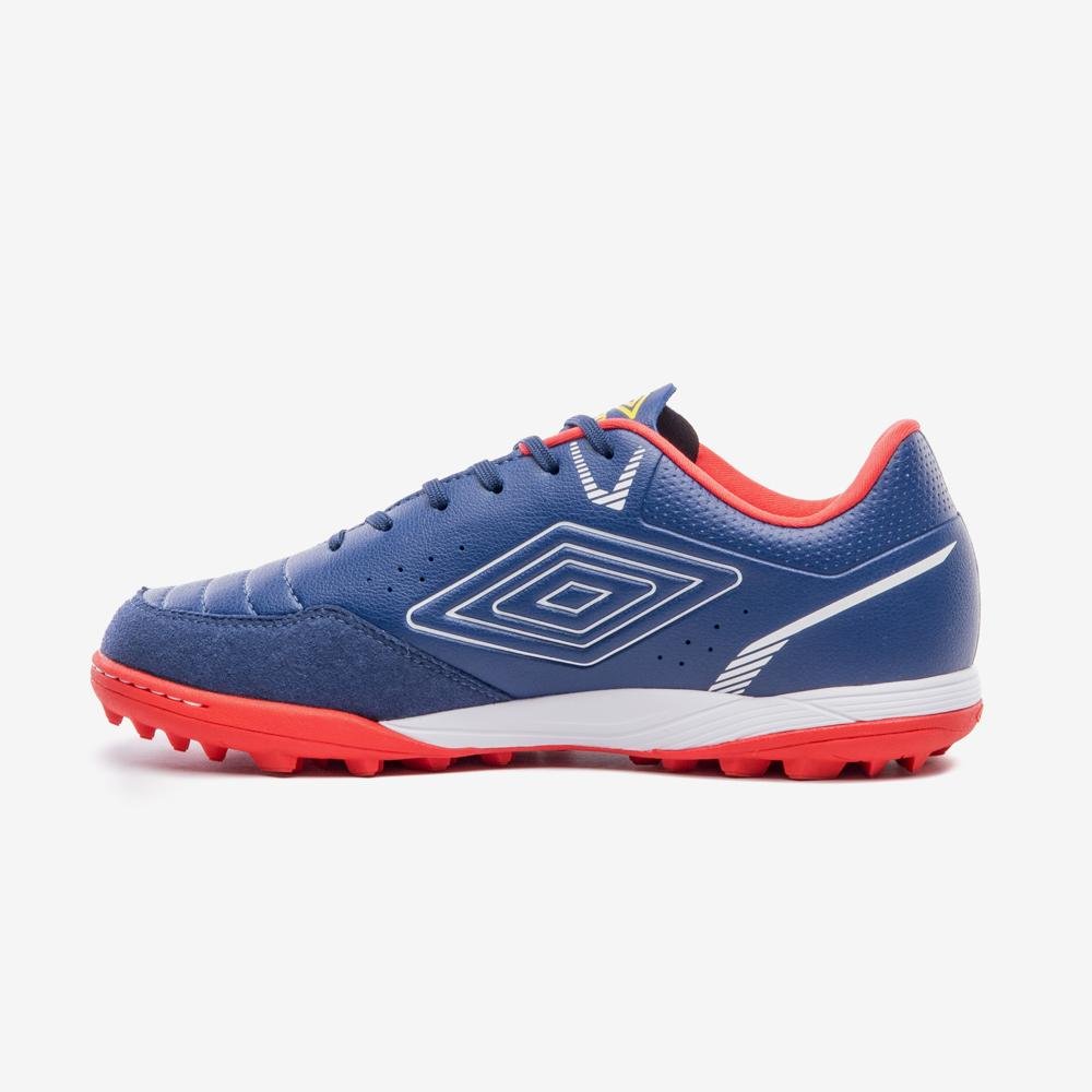 Chuteira Society Umbro Neo-Comfort Azul/Laranja/Branco 2