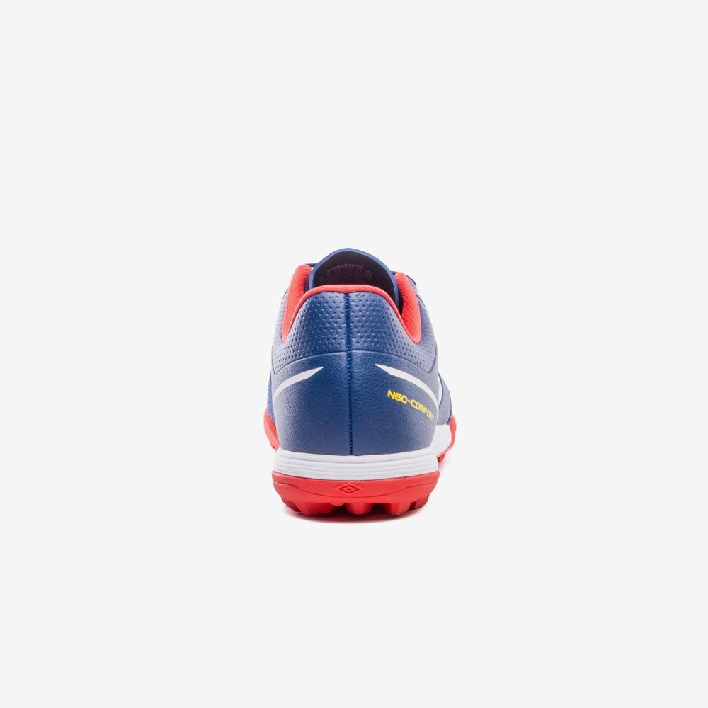 Chuteira Society Umbro Neo-Comfort Azul/Laranja/Branco 6