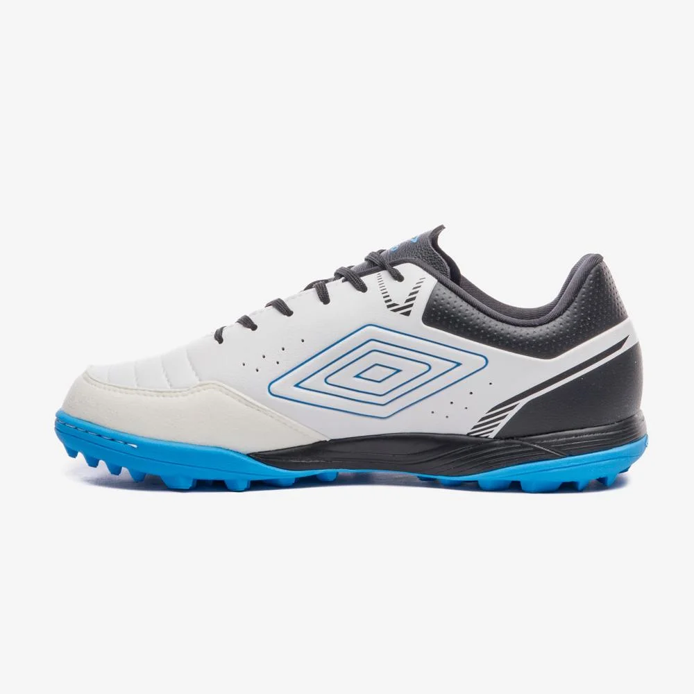 Chuteira Society Umbro Neo-Comfort Branco/Preto/Azul 2