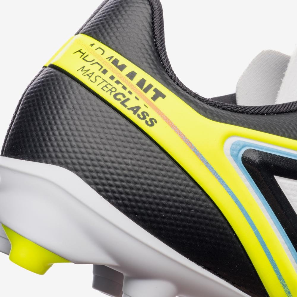 Chuteira Campo Umbro Adamant Master Class Club Branco/Preto/Amarelo 9
