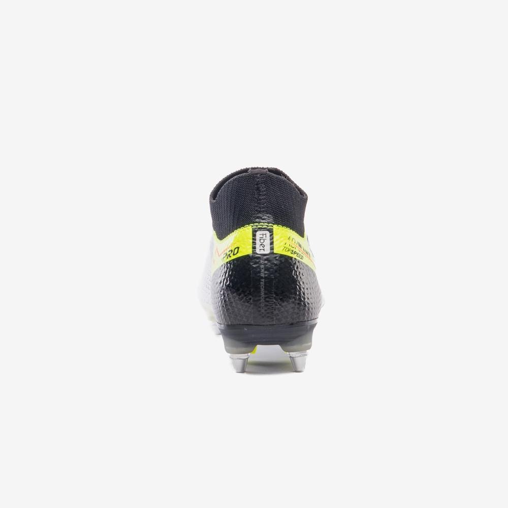 Chuteira Campo Umbro Adamant Top Speed Pro Sg Branco/Preto/Amarelo 6