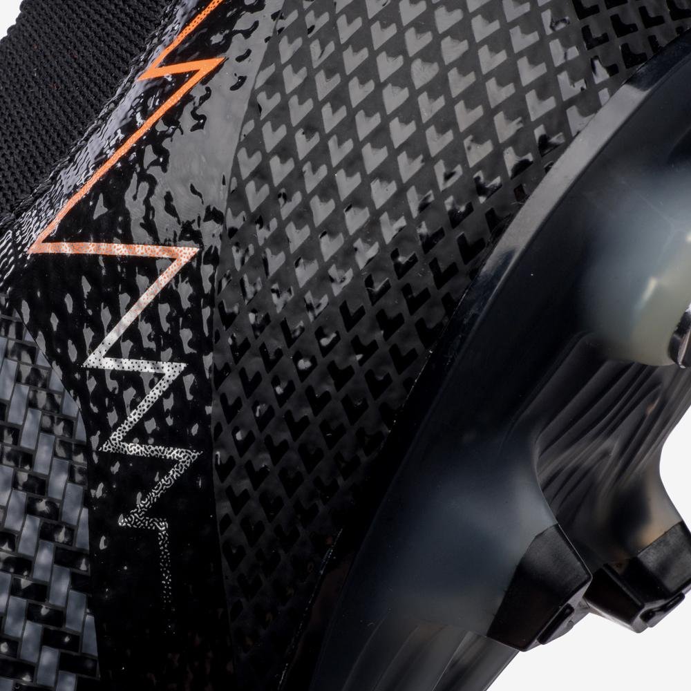 Chuteira Campo Umbro Adamant Top Speed Pro Sg Preto/Branco/Laranja 8