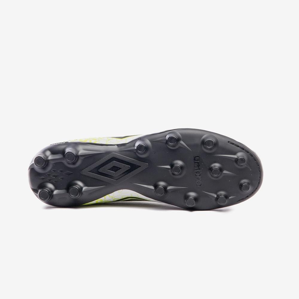 Chuteira Campo Umbro Class Neo Branco/Preto/Amarelo 5