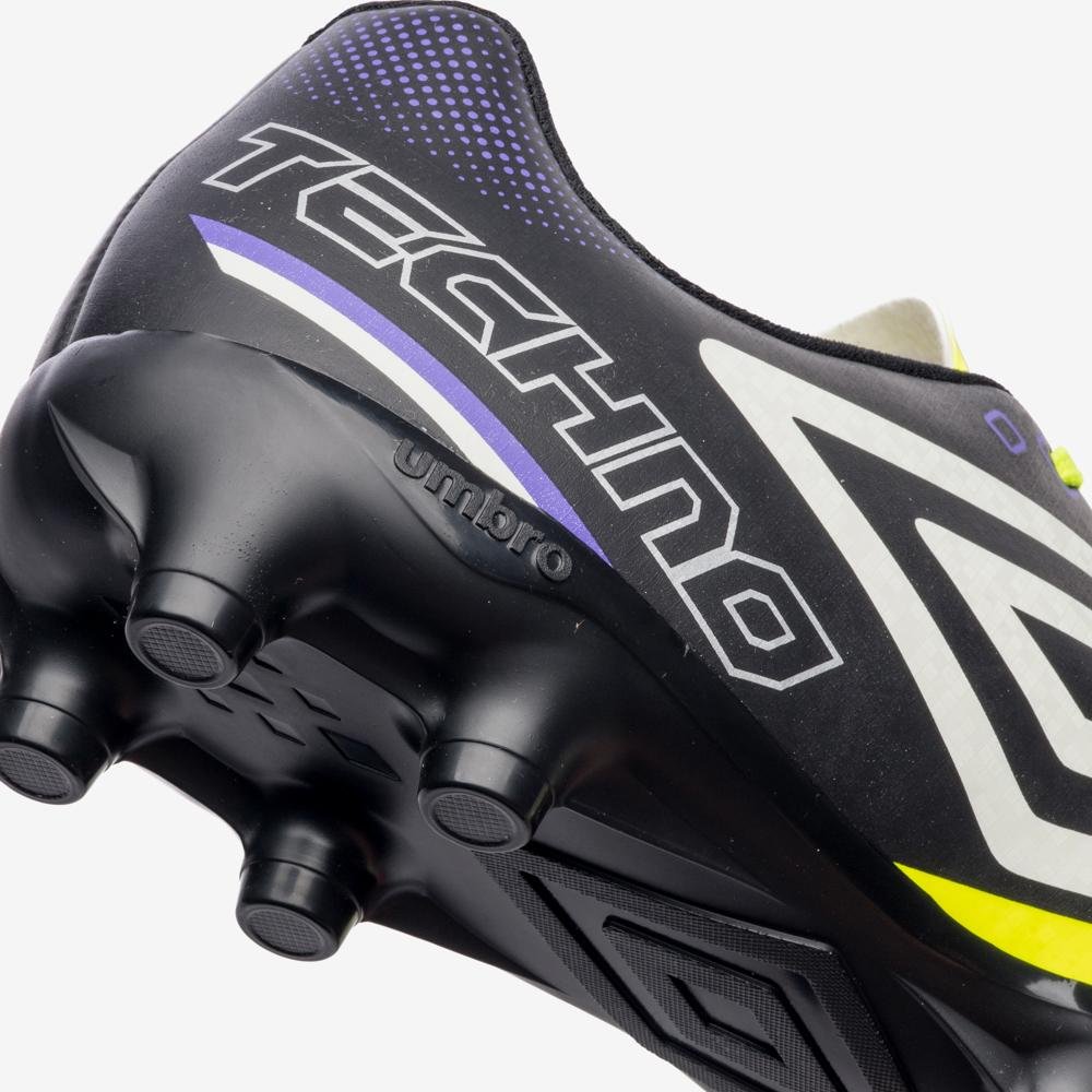 Chuteira Campo Umbro Techno Ii Amarelo/Preto/Branco 7